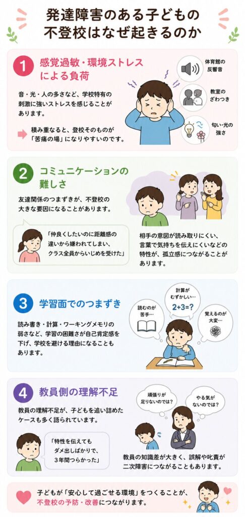 発達障害のある子どもの不登校はなぜ起きるのか