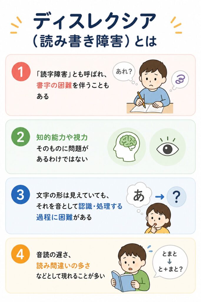 ディスレクシア(読み書き障害)とは