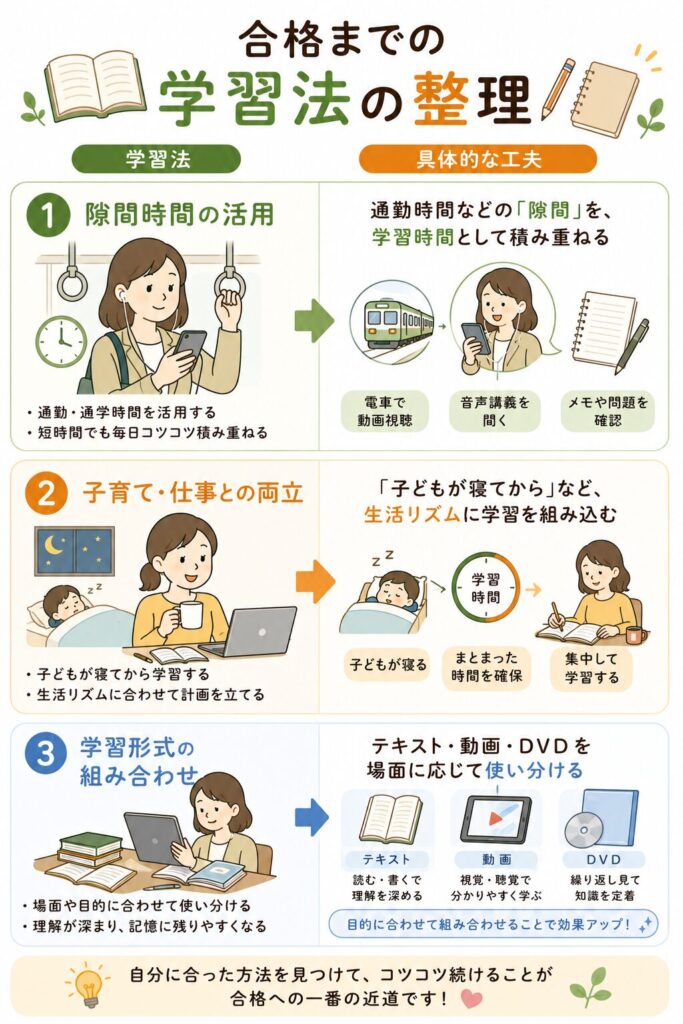 合格までの学習法の整理