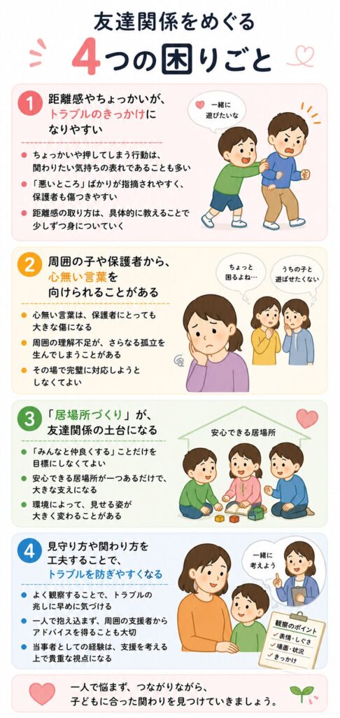 友達関係をめぐる4つの困りごと