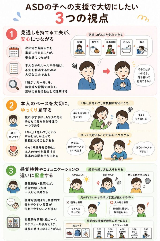 ASDの子への支援で大切にしたい3つの視点