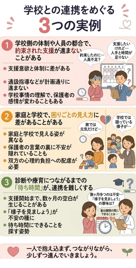 学校との連携をめぐる3つの実例