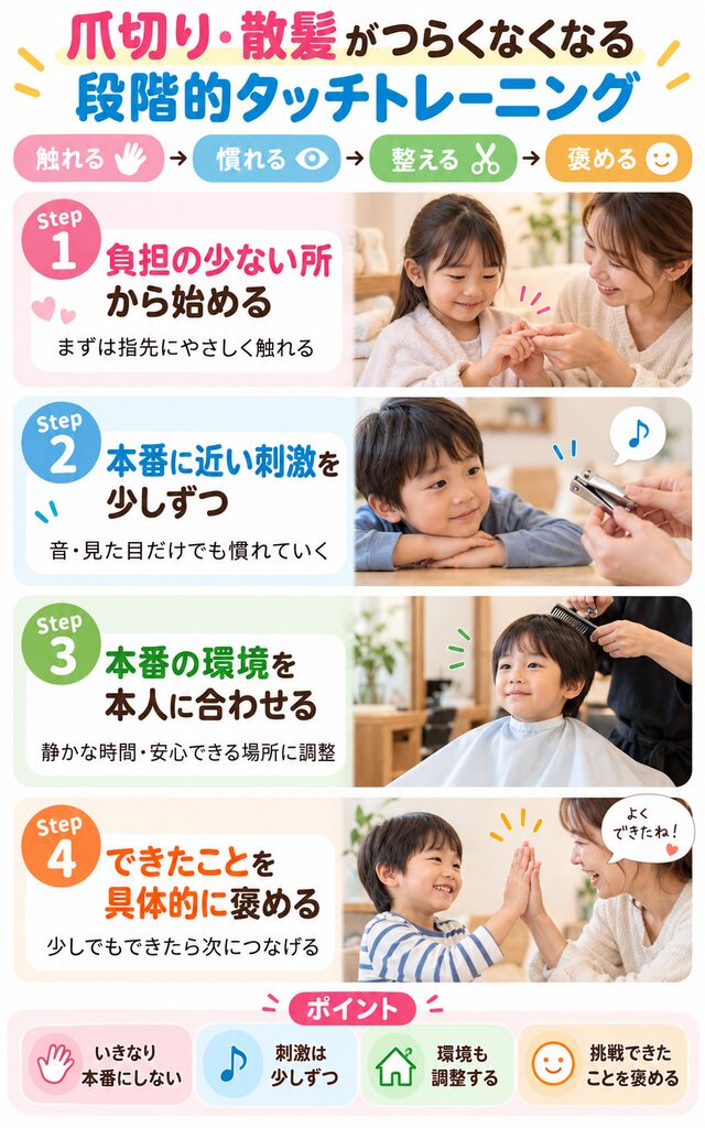 段階的タッチトレーニング 実践ステップ