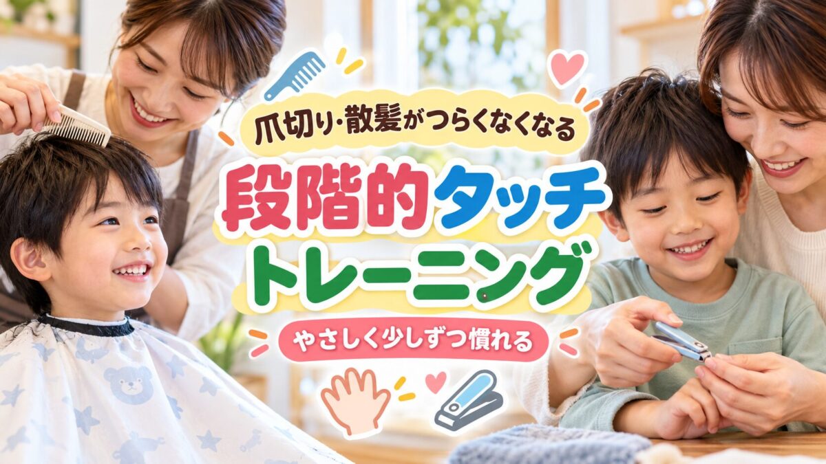 爪切り・散髪がつらくなくなる「段階的タッチトレーニング」